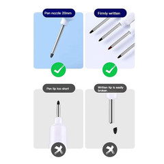 10Pcs/Set Multi-Purpose 20Mm Deep Hole Long Nib Head Marker for Metal Perforatin