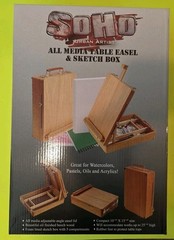 Soho Urban Artist Sketch Box and Table Easel – Portable, Multi Media, Adjusta…