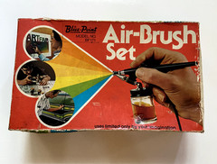Vintage Blue Point Air Brush Set Model No.BF171 Snap-On Tools Corp