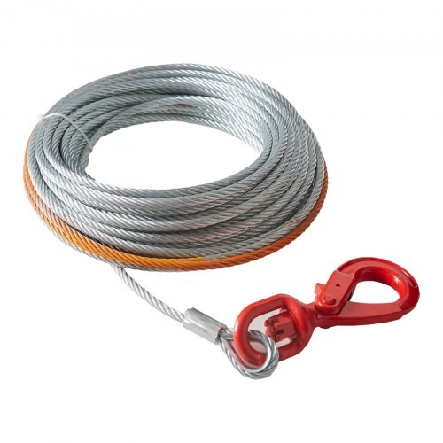 Galvanized Steel Winch Cable, 3/8 Inch x 75 Feet 15,200 lbs Breaking Strengt…
