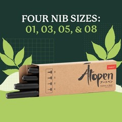 Atopen Fineliner 4pc Set Fineliner (Black) 4pc Set Sleek, Modern, Versatile