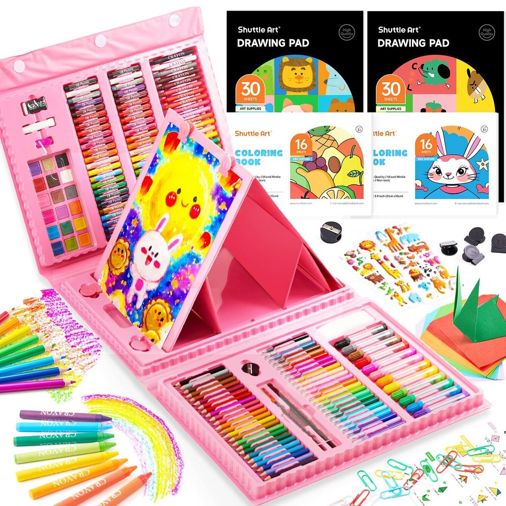 Kit de Arte Completo 335 PCS para Dibujo y Pintura Set Utiles Ninos Niños NEW US