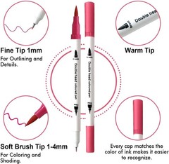 Art Brush Markers Pens for Adult Coloring Books, School Supplies for Teens, 2…
