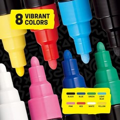 Posca Paint Markers, 5M Medium Acrylic Markers with Reversible Tips, Artist Reco