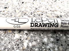WOW! 2 LePen Drawing Pens 0.03 BLACK Pigmented Ink & FAST FREE SHIP!