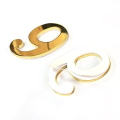 1Pcs 3Inch Metal Mailbox Numbers Solid Zinc Alloy House Numbers for Outside,S…