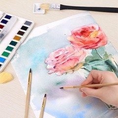 100% Cotton Watercolor Paper 140lb 300gsm 6×8 Cold Press 30 Sheets