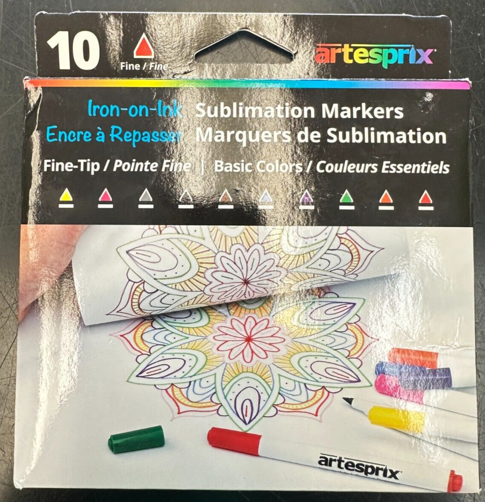 Artesprix Sublimation Markers Fine Tip NEW IN BOX