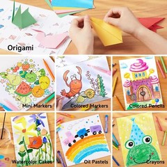 Shuttle Art 335 Piece Kids Set, Multi-Media Supplies, Pink-335