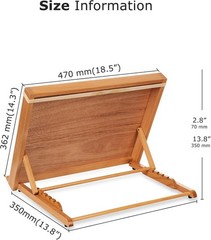 5-Position Wood Drafting Table Painting Tabletop Easel & Sketching Board