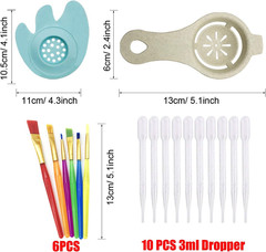 37 PCS Acrylic Pouring Art Supplies Kit Acrylic Pouring Strainers Set