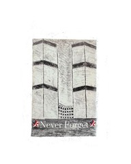 Custom 8 By 12 Inch Rectangular Canvas Black And White Sketch “Never Forget”