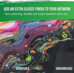 Clear High Gloss 32 oz Varnish – Protection for Acrylic Paintings with UV Shield