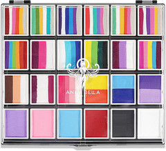 Professional Washable 24X10Gm Face Paint for Kids & Adults,Water Based One Strok