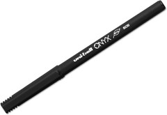 uniball Onyx Roller Ball Pen, Stick, Micro 0.5 Mm, 1 Count (Pack of 1), Black