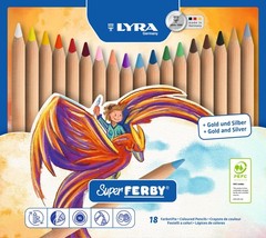 LYRA Super Ferby Giant Triangular Colored Pencil, Unlacquered, 6.25 Millimete…