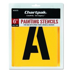Chartpak Letter and Number Painting Stencils, A-Z and 0-9, 6 Inches H, 35 per…