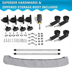 10 Optional Colors Available 3-4 Bow 13 Bimini Top Cover – 13 Different Sizes