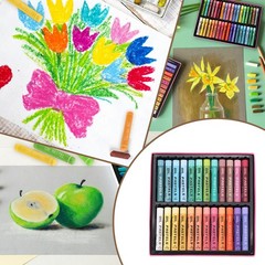 Soft Oil Pastels, Oil Pastel Crayons Blendable(Light Orange, Pack of 16)