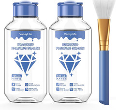 Diamond Painting Sealer, 2 Glue+1 Applicator, Clear