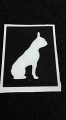 5 – 25 bulldog stencil for glitter tattoos Frenchie Staff Pit English French
