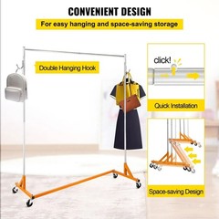 Z Rack, Industrial Grade Z Base Garment Rack, Rolling Z Garment Rack, Sturdy