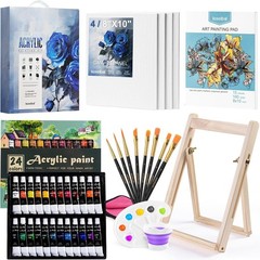 Vibrant 41-Piece Acrylic Art Set: Perfect for Beginners & Experienced Artists