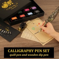 Calligraphy Pens and Ink Set – Calligraphy Kits for Beginners,Quill Pen Inclu…