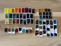 Watercolor Paint Lot Of Schmincke Horadam, Winsor & Newton, Holbein, A. Gallo