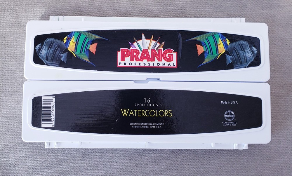 PRANG Professional 16 Semi-Moist WATERCOLORS Set Made in USA