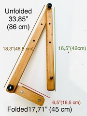 Artist mahl Stick for Steadying Painter Hand 38 ” in Length wood Rod