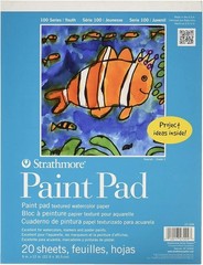27-209 100 Series Youth Paint Pad, 9 by 12″, 20 Sheets, White, 9×12