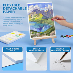 Watercolor Paper, 9″X12″ Cold Press Water Color Paper Pad, Artist