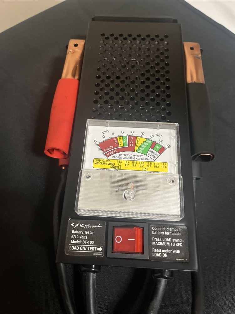 Battery Load Tester 6-12V 100A Battery Tester with Heavy Duty Insulated Coppe…