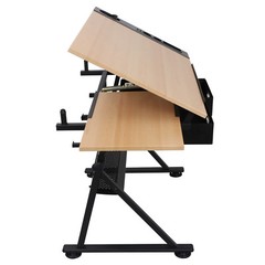 Drafting Desk Drawing Table Adjustable with Stool Arts & Crafts Creative Center