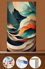 Colourful paint by numbers for adults kits canvas