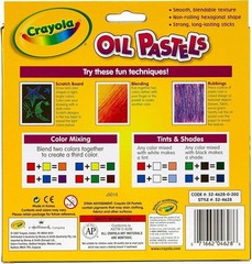 Hexagonal Grip Oil Pastels – 28 Assorted Colors for Detailed Art Projects