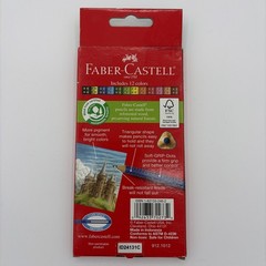 Faber-Castell 12 GRIP Coloured EcoPencils Triangular Ergonomic