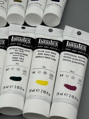 Liquitex Acrylic Heavy Body Paint 2 Oz Tubes Classic 12 Set Plus Liquid Frisket