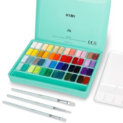 HIMI Gouache Paint Set, 48 Colors x 0.4oz, 19.2 Fl Oz (Pack of 1), 48 colors