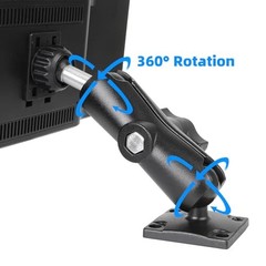 Car Mount for CarPlay Screen, Aluminum Alloy Medium Arm & Square 6.1″ Length