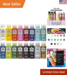 Durable Gloss Finish Acrylic Paint Set – 16 Non-Toxic Colors for Every Project