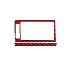 Real Carbon Fiber Interior Accessories Sticker Navigation Screen Frame Decal