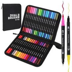 120 Colors Art Paint Markers, Dual Tip Acrylic Paint Pens with Brush Tip & Fi