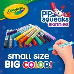 Crayola Pip-Squeaks Skinnies Washable Markers 64 Count (Pack of 1),