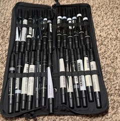 Prismacolor Premier Multicolor markers in Black Zipper Case 140 pen