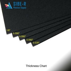 (32-Pack) Kydex V Plastic Sheet – 0.060″ Thick – Black – 8″x12″