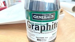 Large 6oz General’s Powdered Artist Drawing Graphite