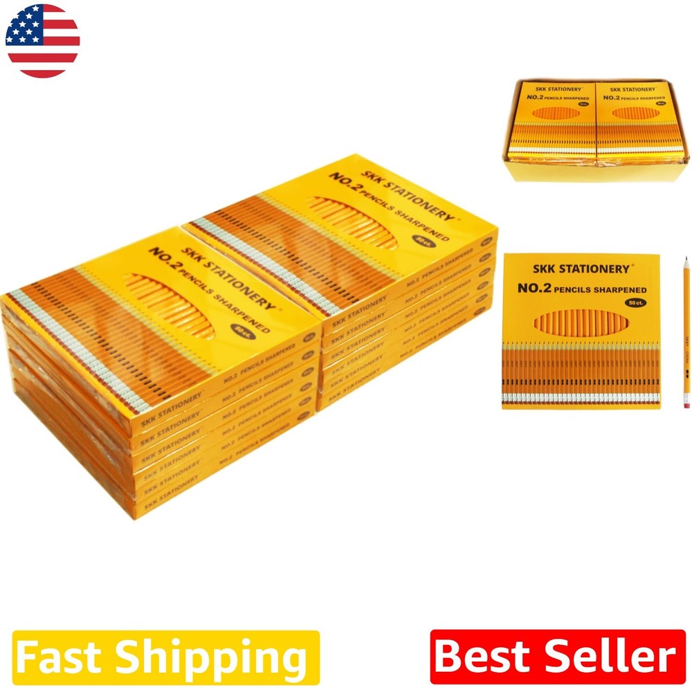 Ambidextrous 600 HB Pencils: Pre-Sharpened, Ribbed Grip, Woodcase, Art Supplies
