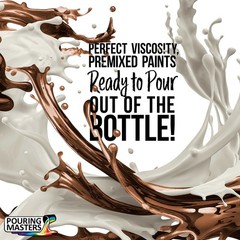 Pouring Masters Coffee Brown Metallic 64-Ounce Water-Based Acrylic Pouring Paint